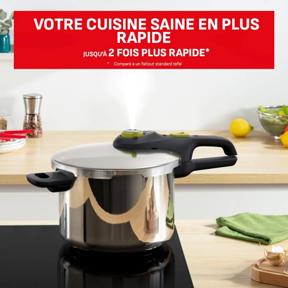 Greitpuodis Tefal Secure 5 Neo, 6L, nerūdijančio plieno
