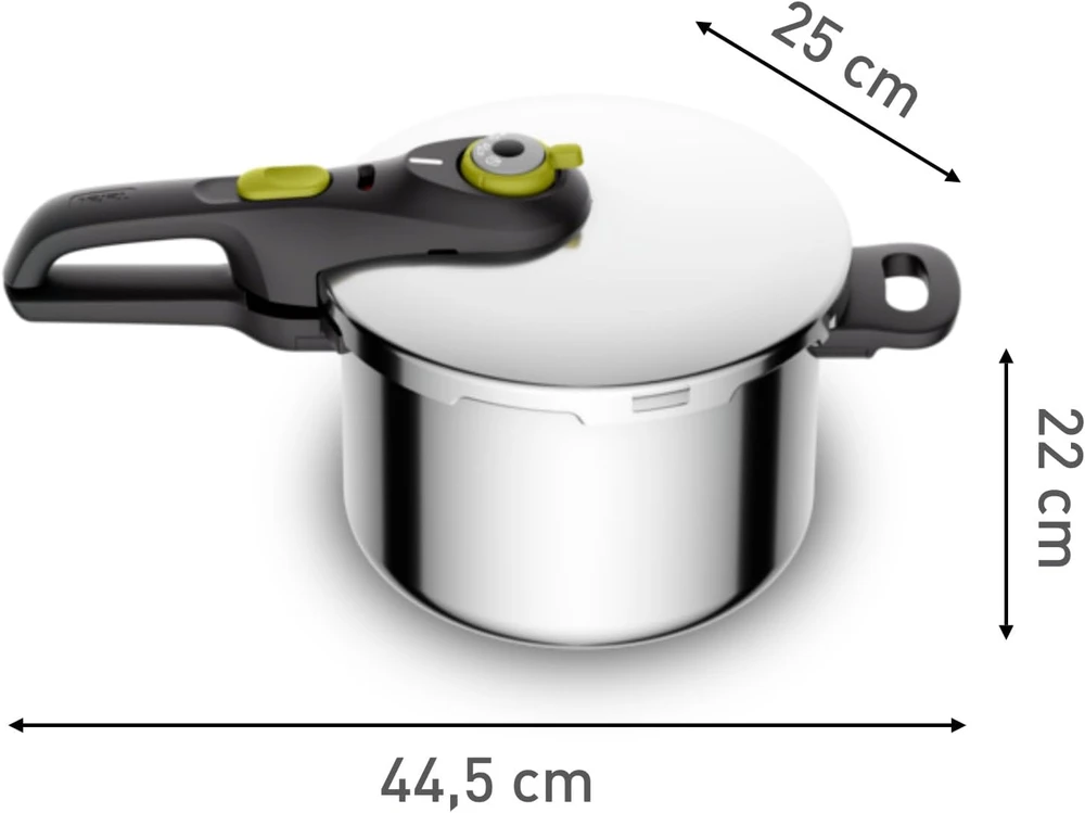 Greitpuodis Tefal Secure 5 Neo, 6L, nerūdijančio plieno