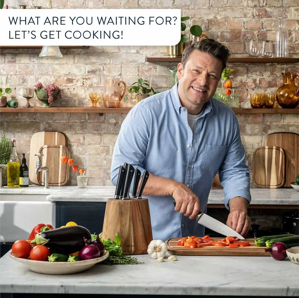 Tefal Jamie Oliver Peilių rinkinys su stovu
