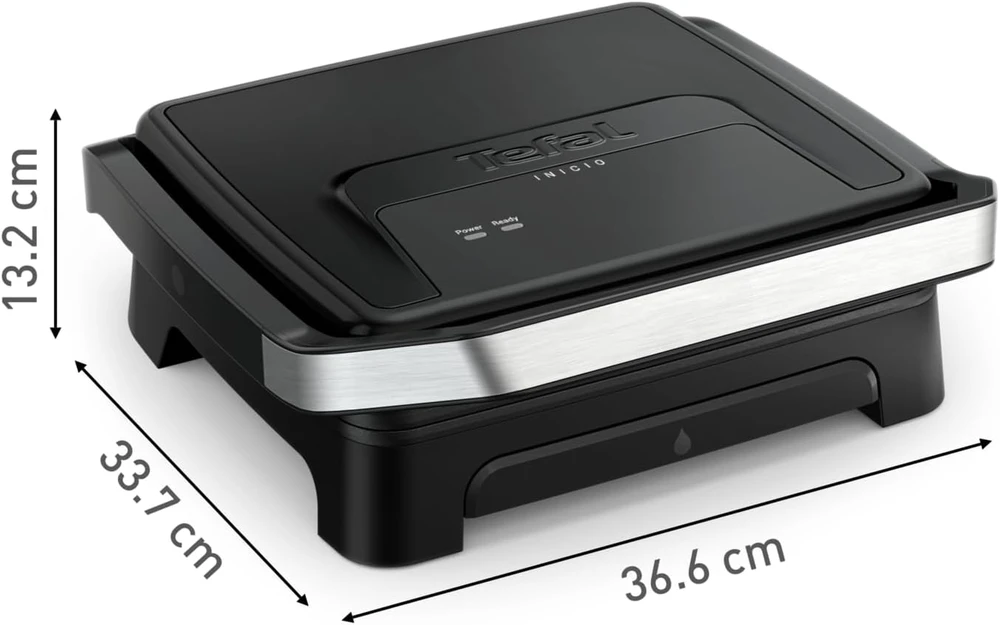 TEFAL Contact and Panini Grilis | GC271810 Inicio Classic 2in1 | Grilis | 2000 W | Juodas