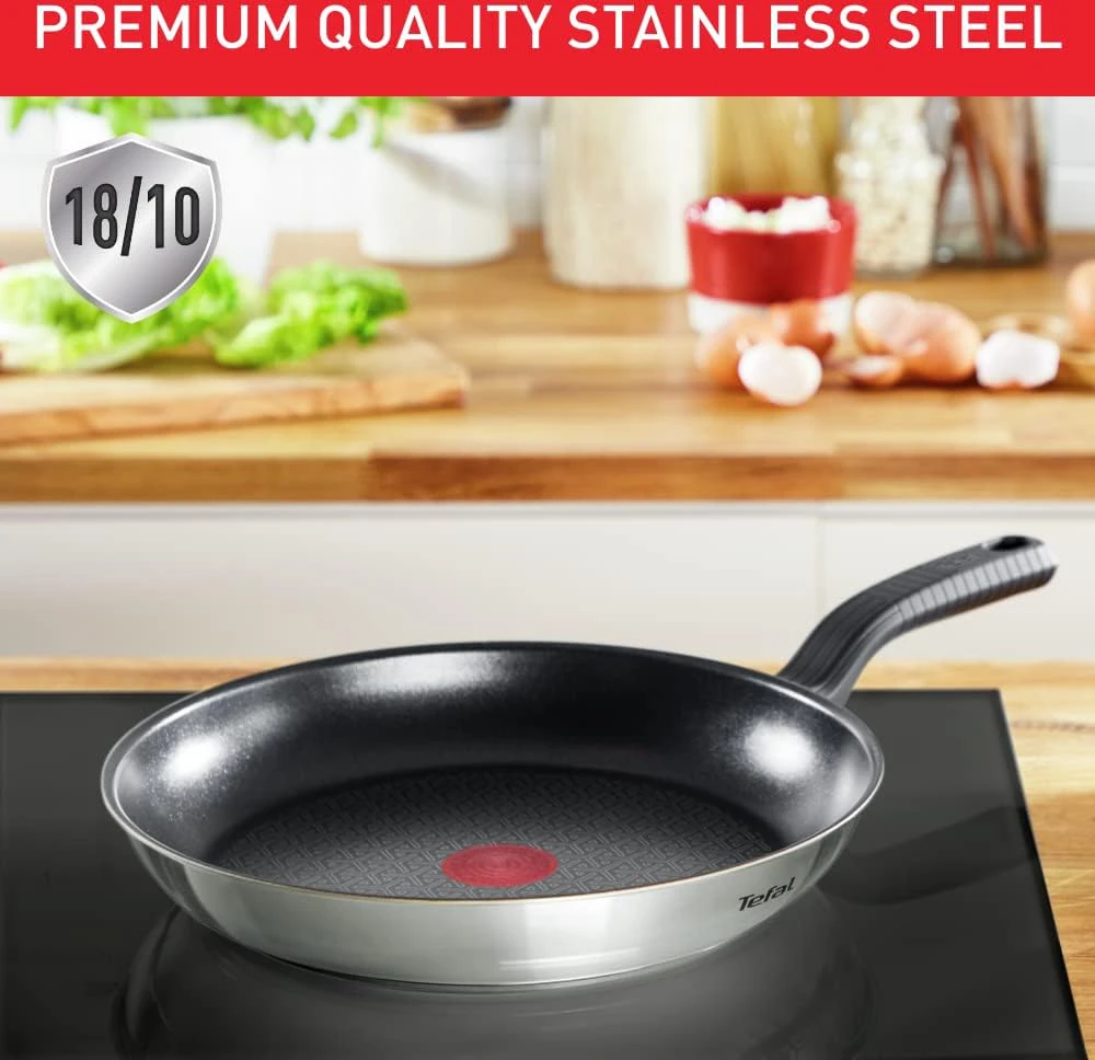 Garų puodas Tefal nerūdijančio plieno puodų ir keptuvių rinkinys Comfort Max 5 dalių, indukcijai, C972S544