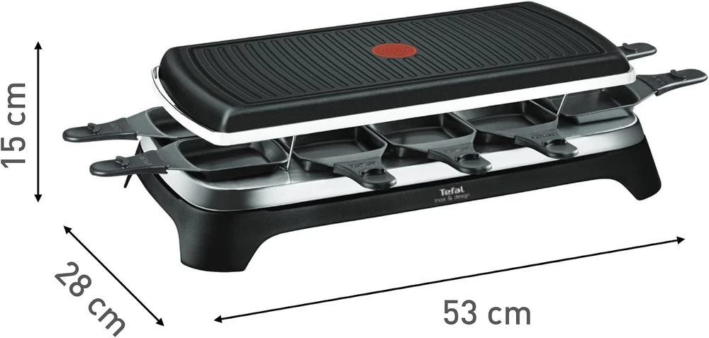 Elektrinis grilius Tefal Gourmet 10, 1350W, Juodos spalvos