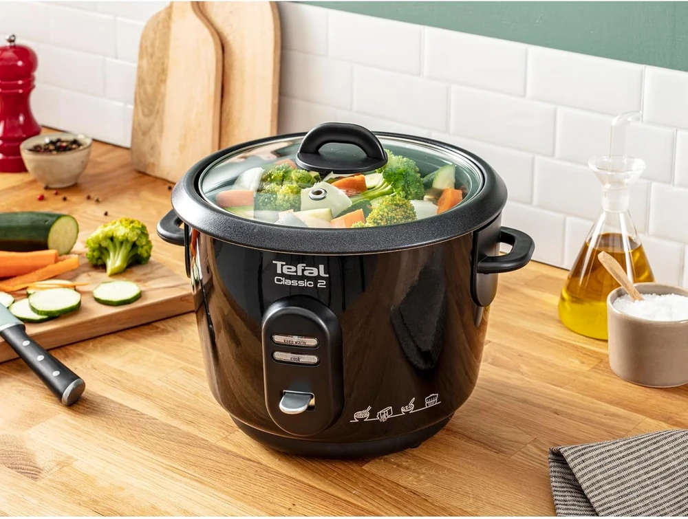 Tefal ryžių viryklė 3 l, 500 W su garinimo krepšeliu RK102811
