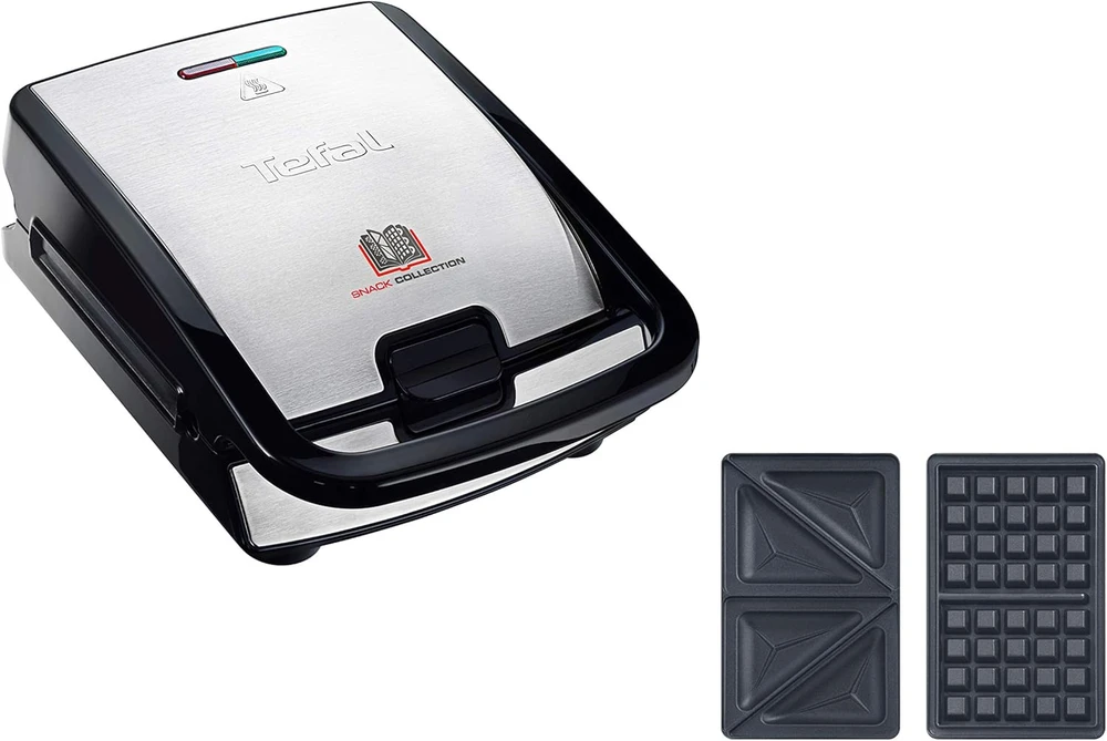 Sumuštinių ir vaflių keptuvė Tefal Snack Collection SW852D12, su 2 papildomomis plokštėmis