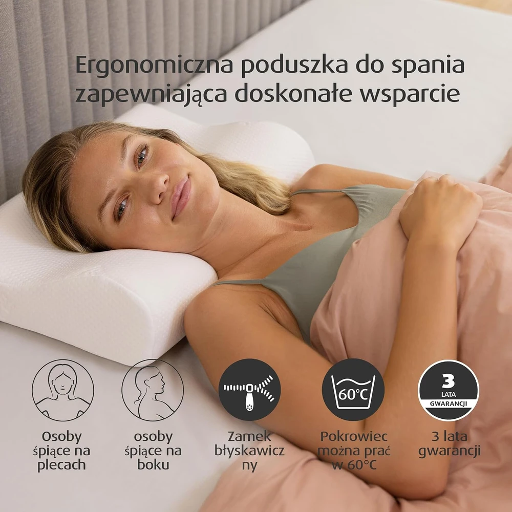 TEMPUR ergonominė miego pagalvė Original L, 50 x 31 x 11.5/8.5 cm, tvirta, 83300273