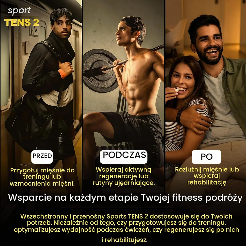 TensCare Sports TENS/EMS elektrostimuliatorius su 55 programomis K-SP2-DE
