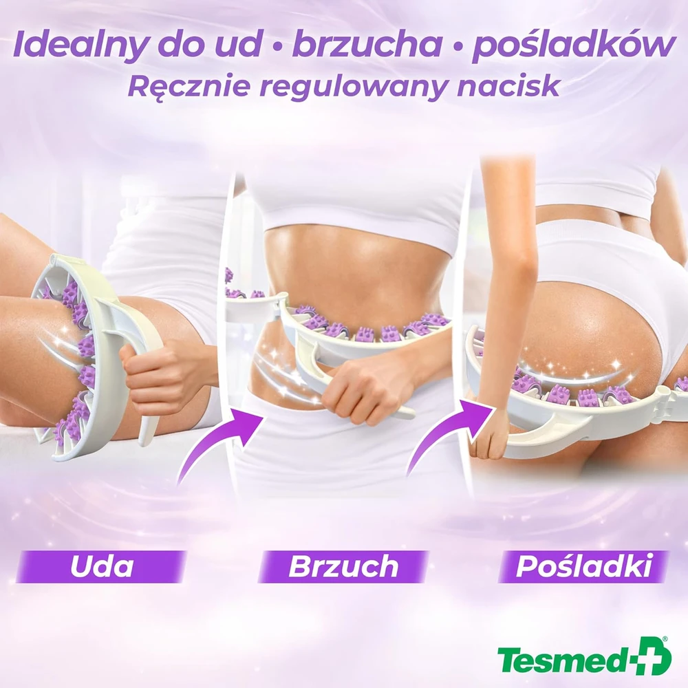 Tesmed rankinis anticeliulitinis masažuoklis su patentuotais voleliais Cellulite Smooth