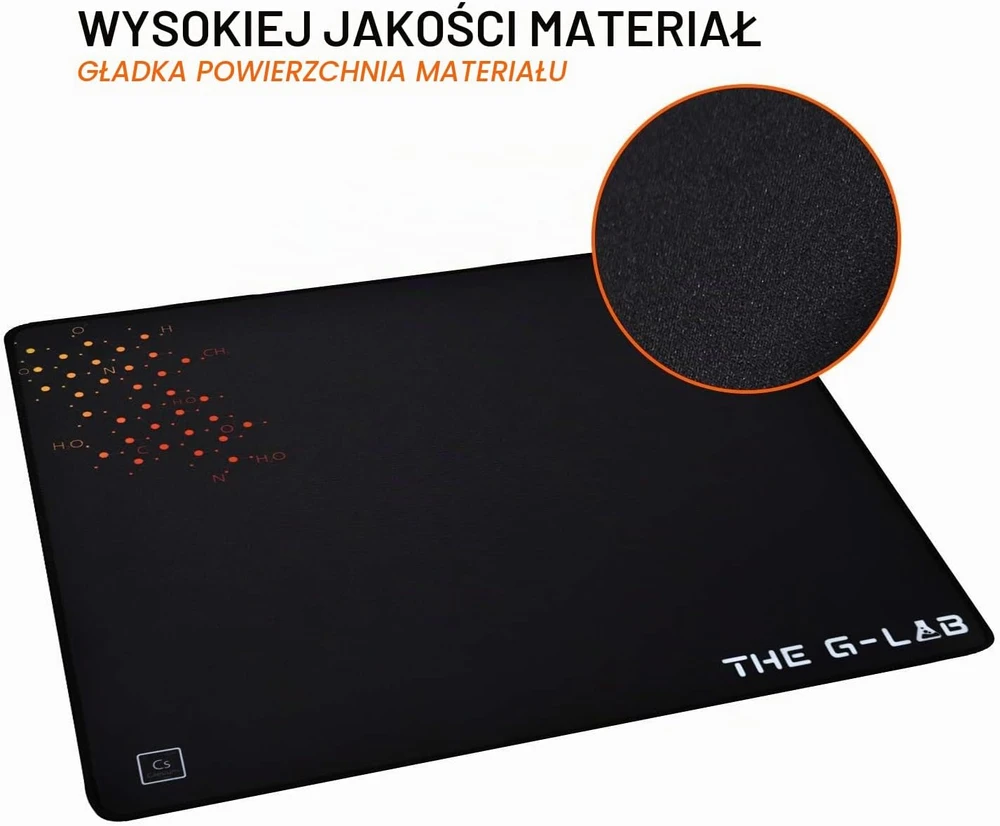 THE G-LAB CEASIUM neslystantis žaidimų pelės kilimėlis, 450 × 400 mm, kilimėlis-CEASIUM