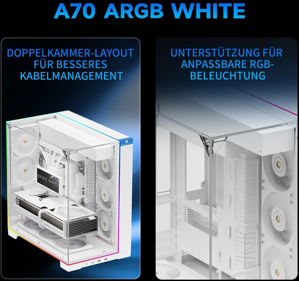 Thermalright A70 Baltas ARGB