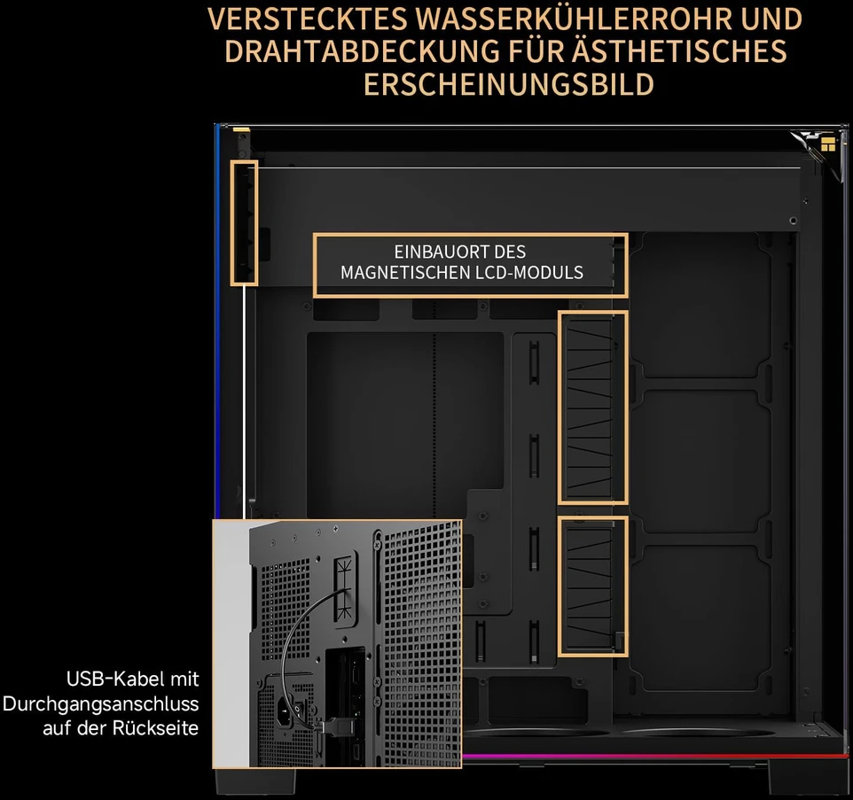 Thermalright A70 ARGB Kompiuterio Korpusas | Juodas
