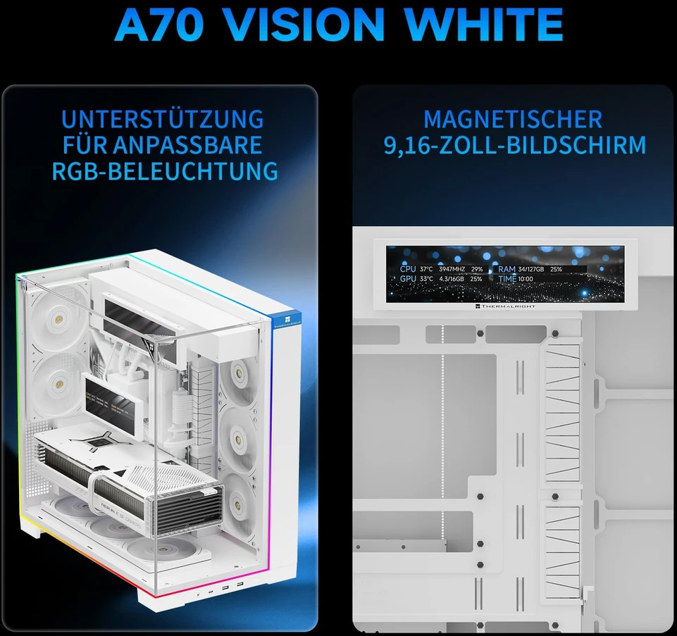 Thermalright A70 Vision Baltas ARGB