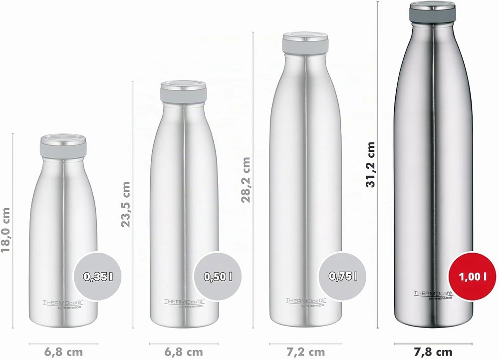 THERMOcafé by THERMOS termosas dvigubomis sienelėmis, 1 l, TC Bottle