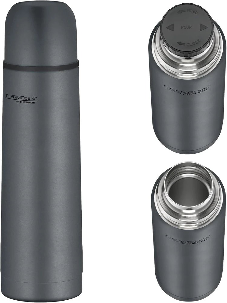 THERMOcafé by THERMOS termosas su puodeliu, 500 ml, šilumą išlaiko iki 12 val., šaltį – iki 24 val., TC BEVERAGE BOTTLE
