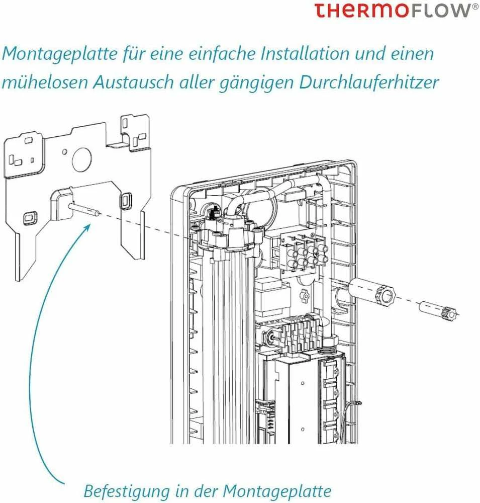 Thermoflow momentinis vandens šildytuvas 24 kW, 400 V, LED ekranas, ELEX24N