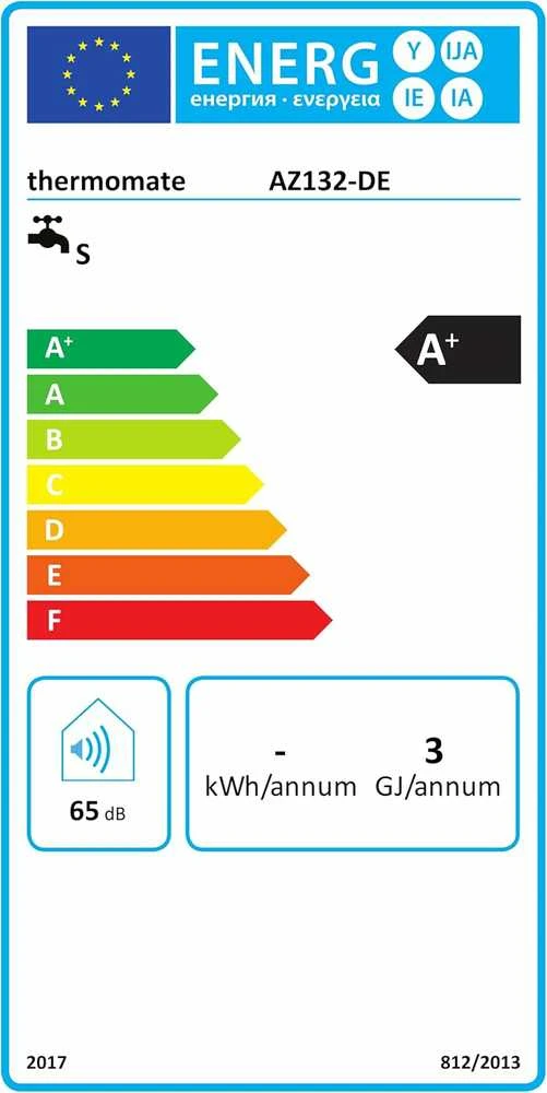 Thermomate dujinis momentinis vandens šildytuvas, 10 kW, pritaikytas propanui, 5 l/min, AZ132-DE