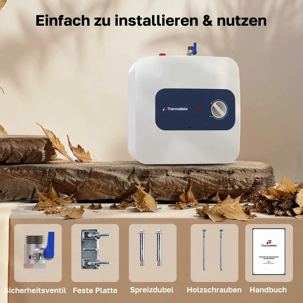 Thermomate elektrinis vandens šildytuvas 10 l 2000 W ABS montuojamas po kriaukle ES10DE