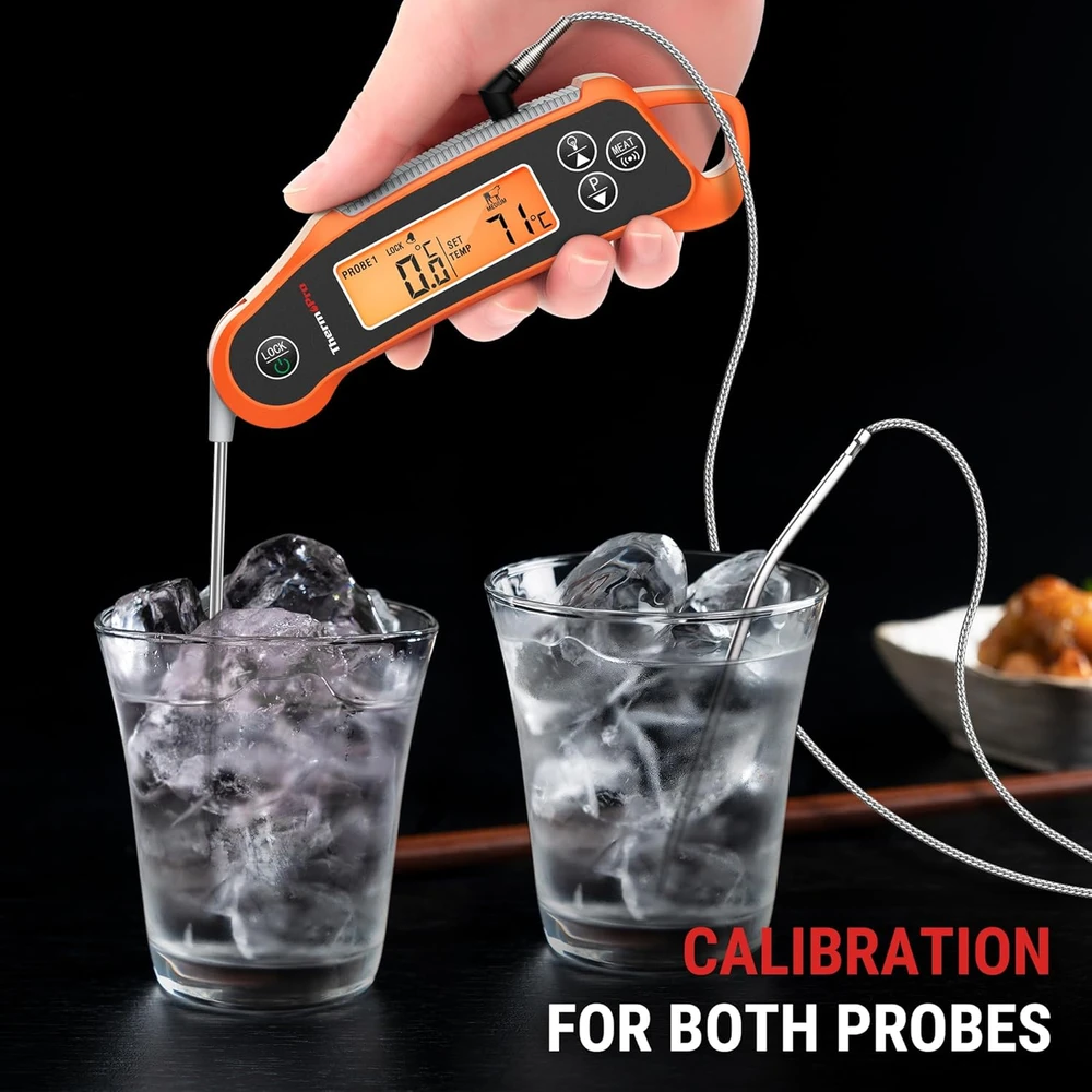 ThermoPro skaitmeninis maisto termometras su dviem zondais, IP65, TP710 modelis