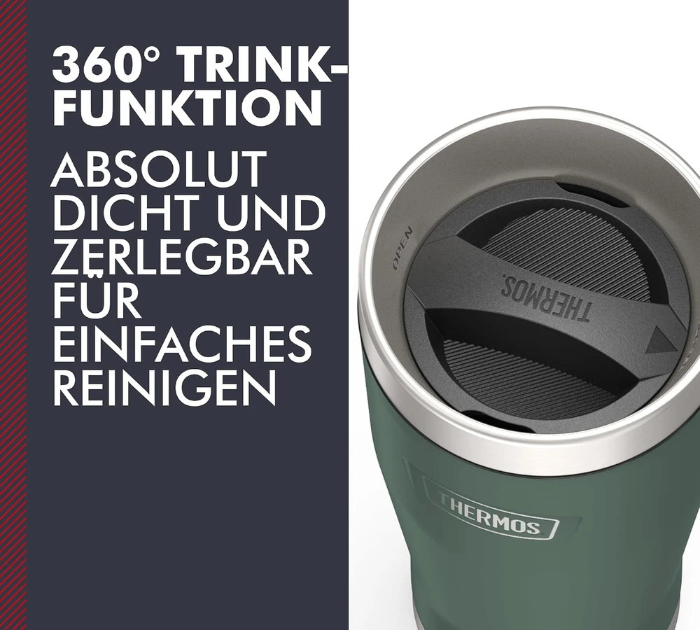 Thermos nerūdijančiojo plieno termopuodelis 470 ml, šilumą išlaiko iki 7 val., šaltį – iki 22 val., 4121353047