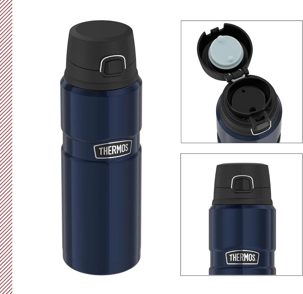 Thermos nerūdijančiojo plieno termosas 0,7 l, mėlynas, STAINLESS KING BOTTLE