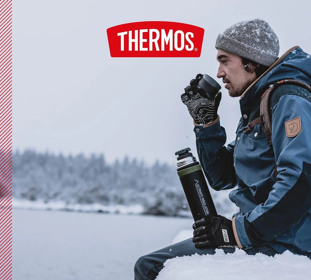 Thermos nerūdijančiojo plieno termosas 750 ml, juodas, MOUNTAIN BEVERAGE BOTTLE