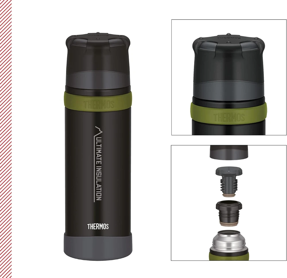 Thermos nerūdijančiojo plieno termosas 750 ml, juodas, MOUNTAIN BEVERAGE BOTTLE