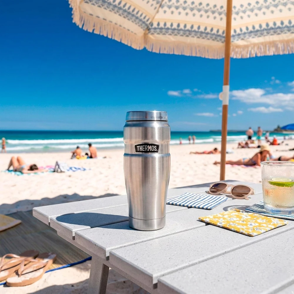 Thermos termo puodelis Stainless King Mug, 470 ml, sidabrinis