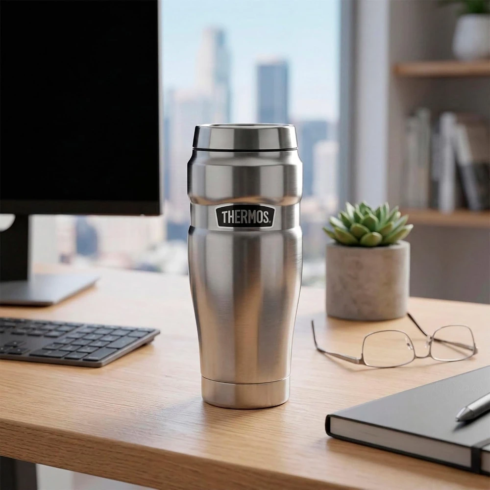 Thermos termo puodelis Stainless King Mug, 470 ml, sidabrinis