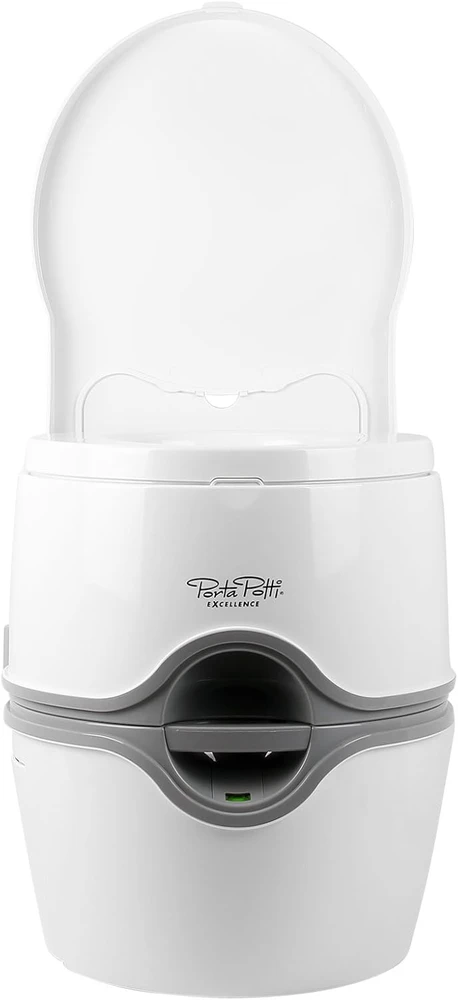 Thetford nešiojamas tualetas Porta Potti 565P, balta ir pilka, 44,8 x 38,8 x 45 cm, 15 l bakas