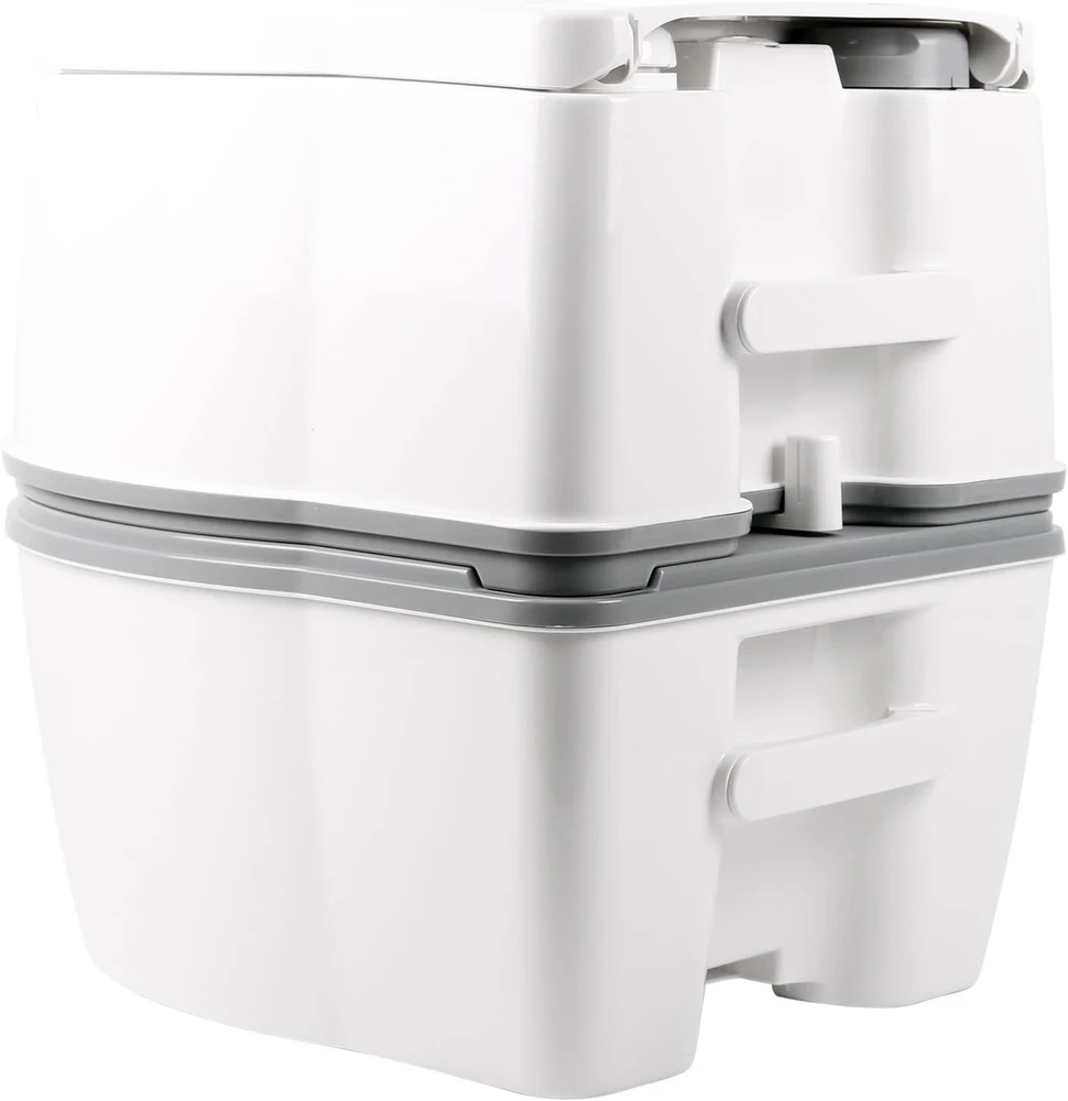 Thetford nešiojamas tualetas Porta Potti 565P, balta ir pilka, 44,8 x 38,8 x 45 cm, 15 l bakas