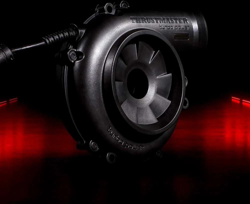 Žaidimų vairas Thrustmaster T−GT II + Baza, Juodos spalvos