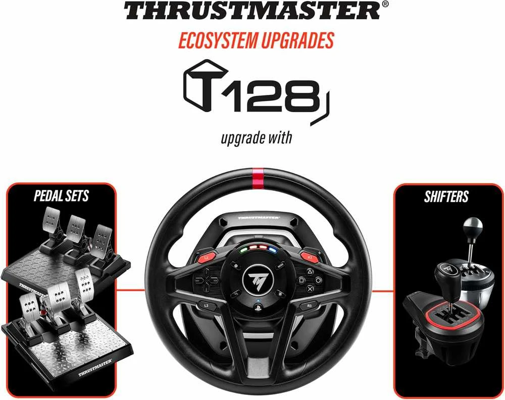 Žaidimų vairas su pedalais Thrustmaster T128