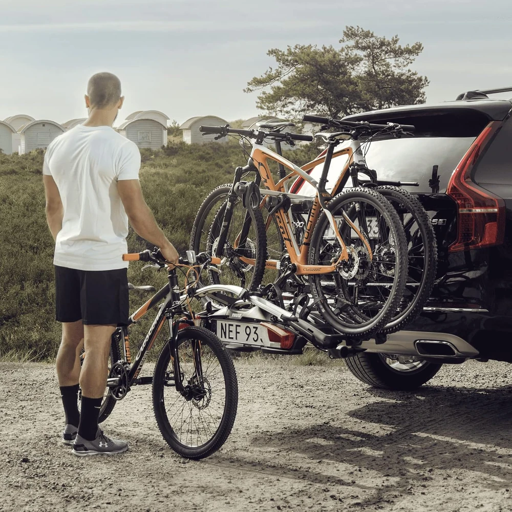 Thule dviračių laikiklis automobiliui VeloCompact 2 dviračiams, 13 PIN, aliuminis