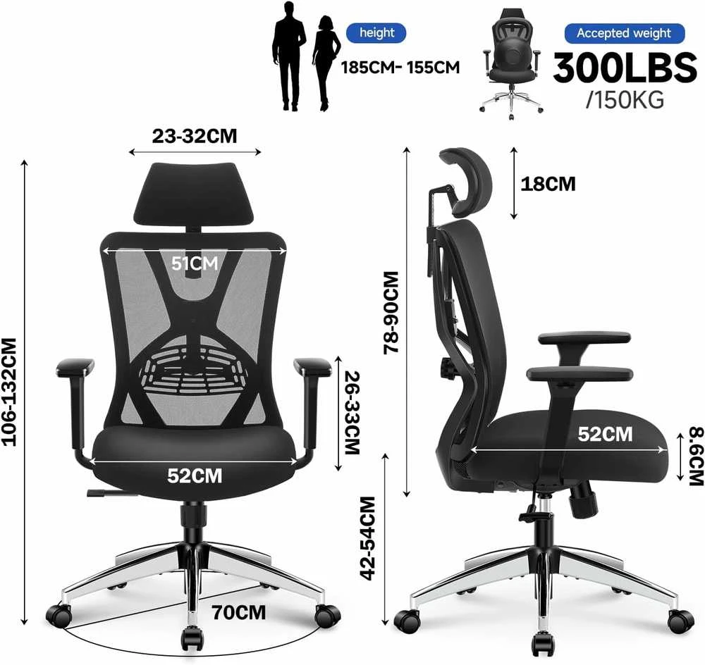 Ticova Ergonominė biuro kėdė