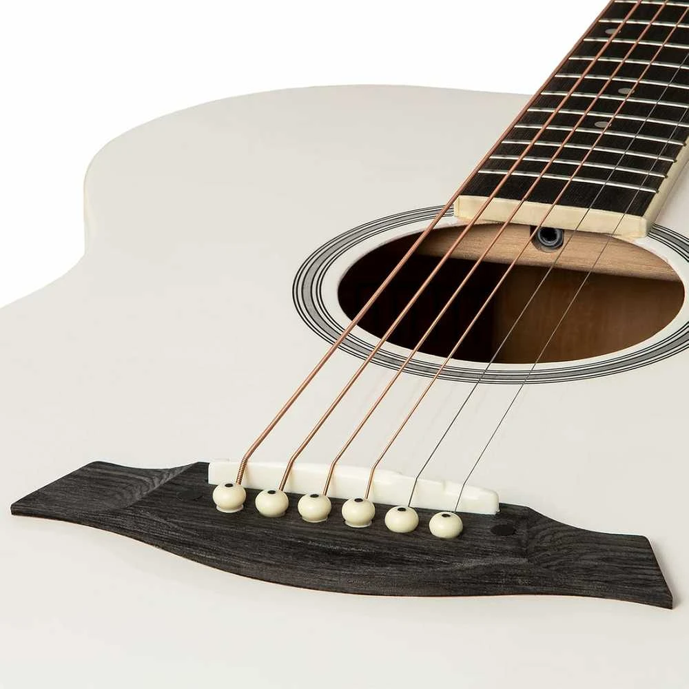 Tiger Akustinė elektrinė gitara, balta