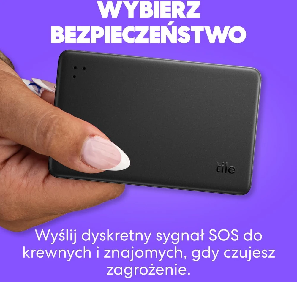 Tile Slim Bluetooth vietos nustatymo žymeklis su Life360, IP68, 105 m veikimo nuotoliu, T2101N