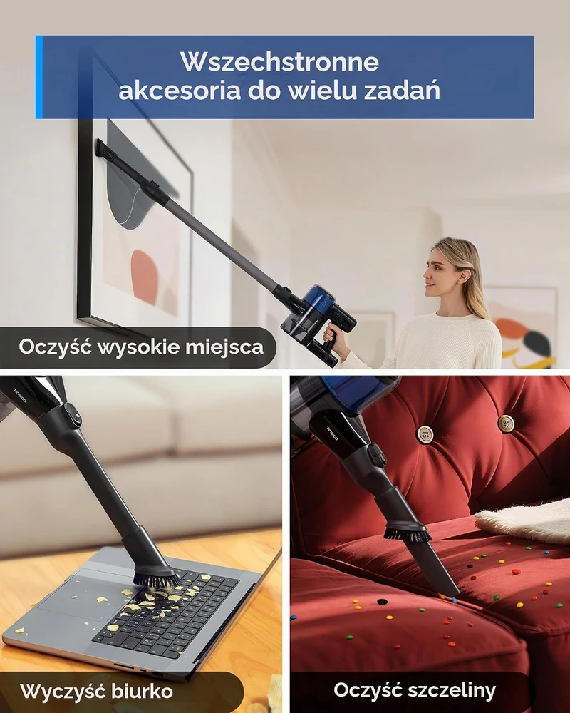 Tineco belaidis dulkių siurblys Pure ONE S30, 150 AW, iki 65 min., ZeroTangle šepetys