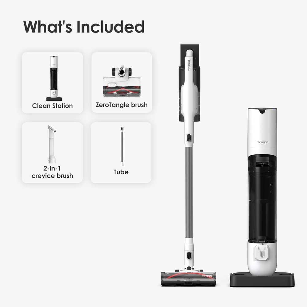 Tineco belaidis dulkių siurblys su savaiminio išvalymo stotele, HEPA filtru, 450 W, Pure ONE Station 5 Plus
