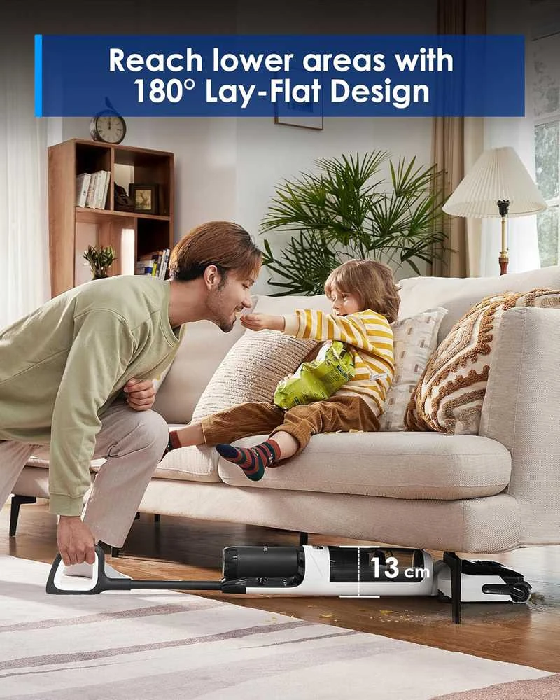 Dulkių siurblys „Tineco Floor One Switch S6 Stretch Plus“ balta