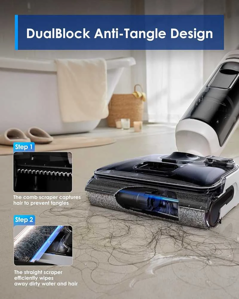 Dulkių siurblys „Tineco Floor One Switch S6 Stretch Plus“ balta