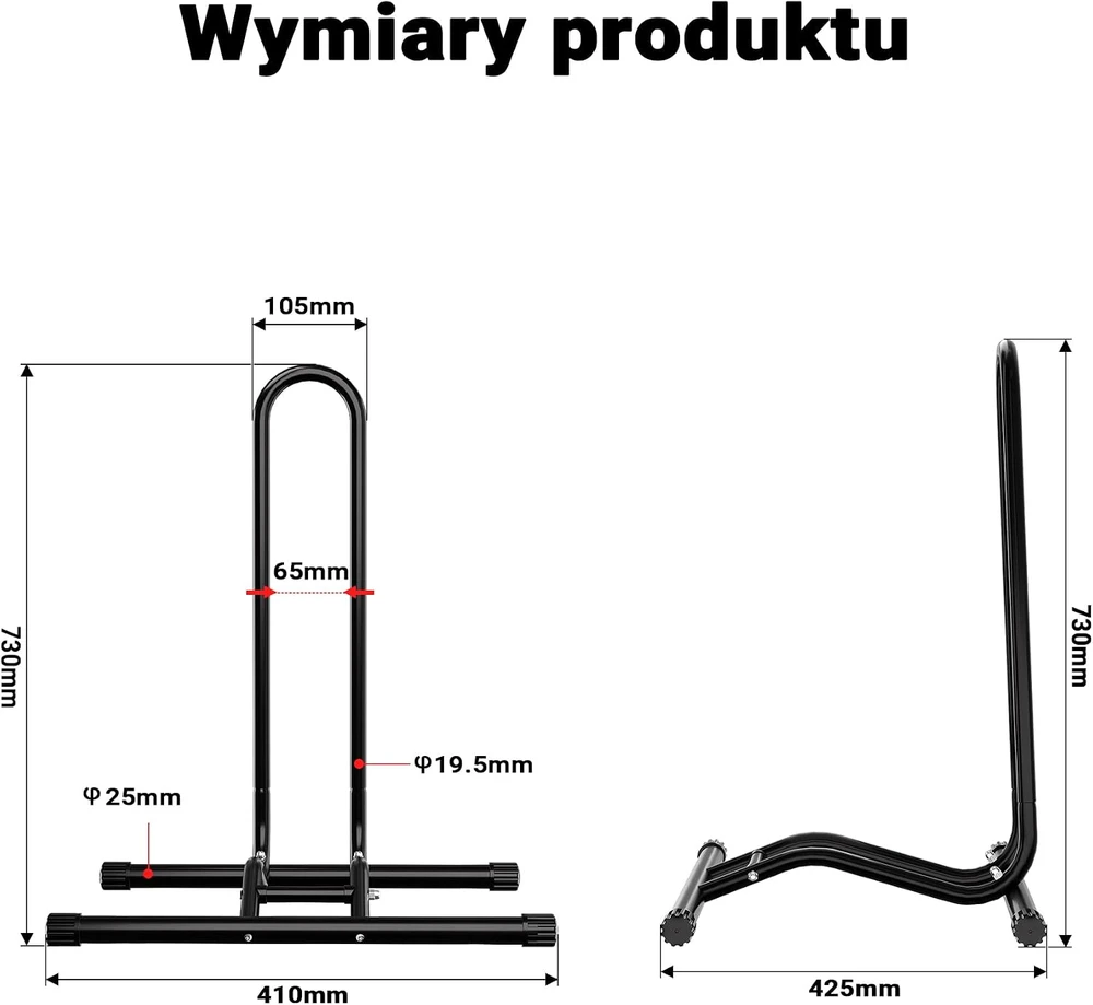 Toboli mobilus dviračio stovas 1 dviračiui, padangoms iki 60 mm, 63865