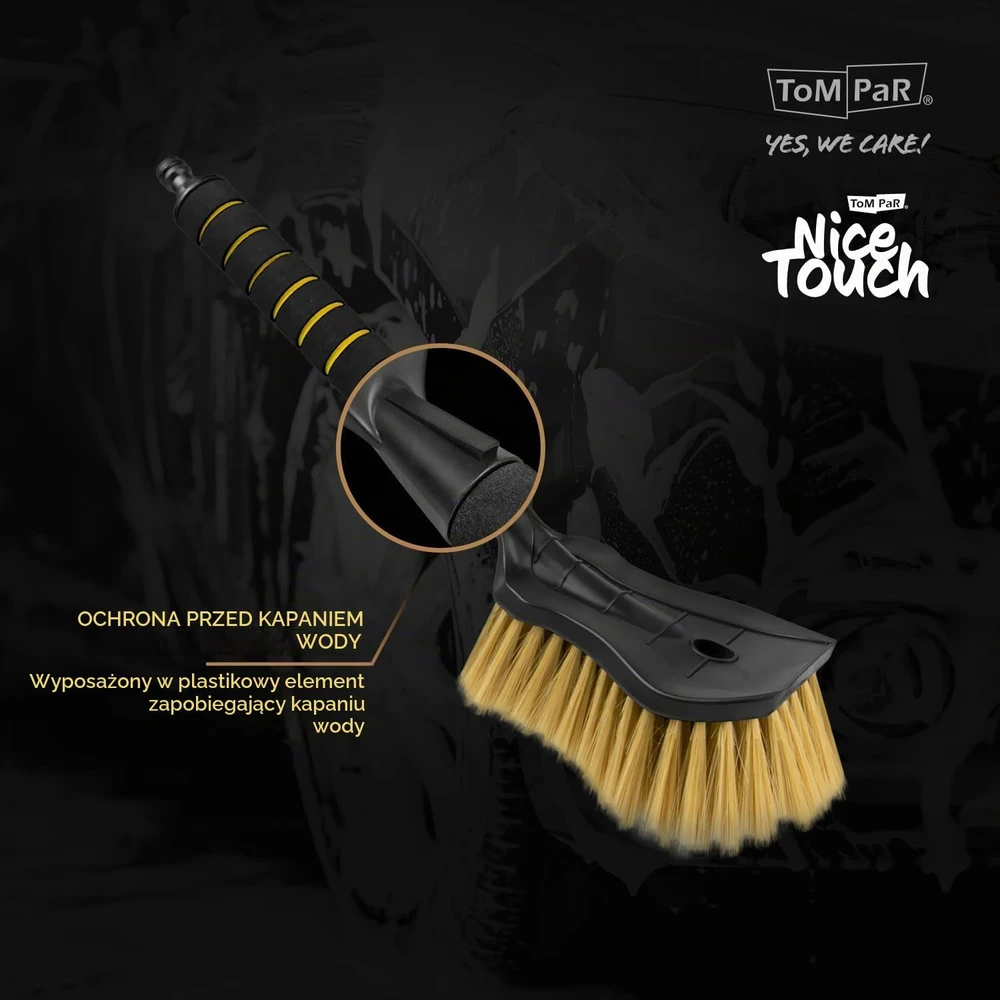 ToM PaR automobilių plovimo šepetys su vandens žarnos jungtimi, 44 cm, TP090479-4