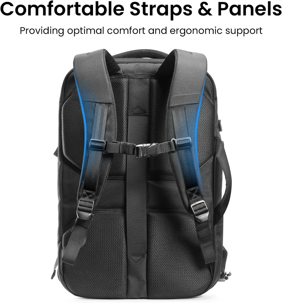 Travel Nešiojamas kompiuteris Backpack Tomtoc Navigator-T66 17"/40L (juodas)