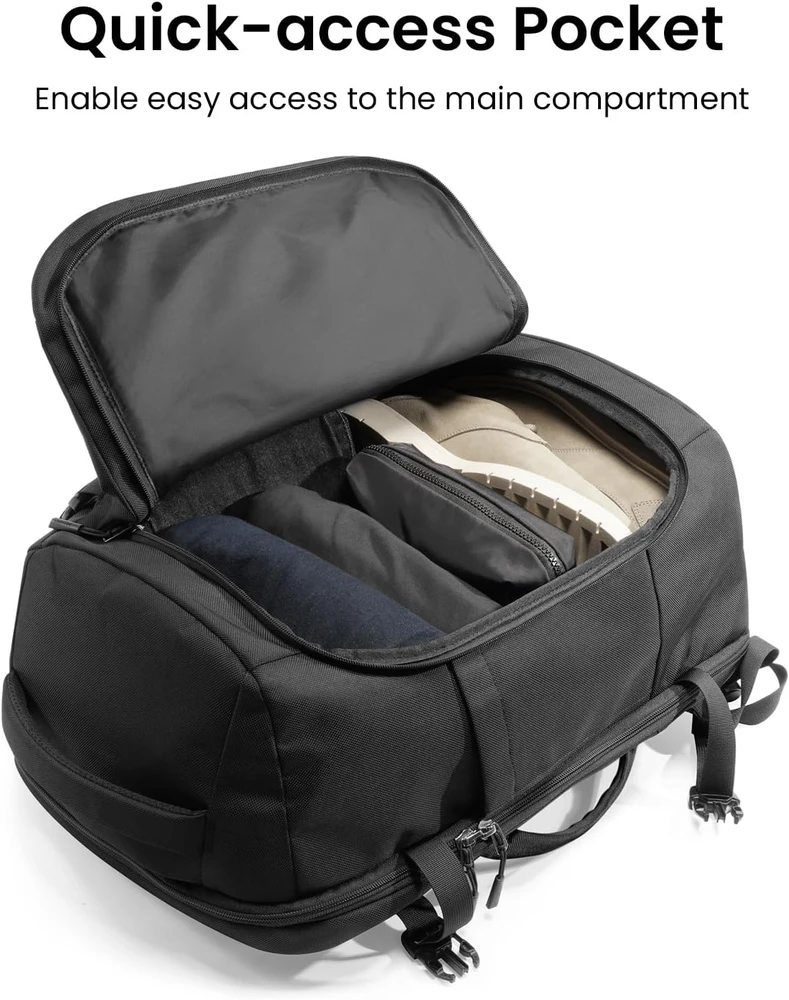 Travel Nešiojamas kompiuteris Backpack Tomtoc Navigator-T66 17"/40L (juodas)