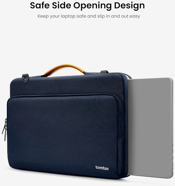 tomtoc nešiojamojo kompiuterio krepšys 14 colių su 360° apsauga, vandeniui atsparus, suderinamas su MacBook Pro 14 ir Surface 13,5-14,4, A40D3B2