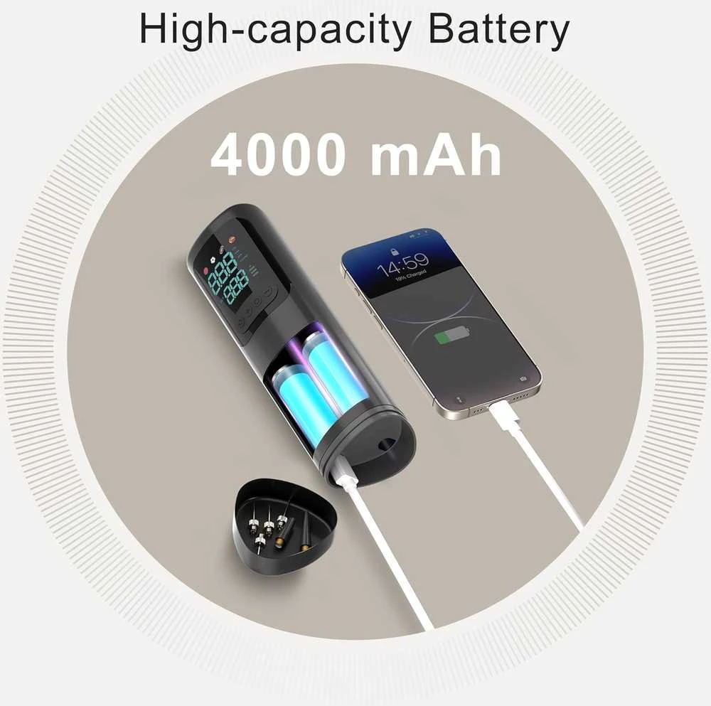 TONUNI elektrinė pompa kamuoliams su skaitmeniniu ekranu, akumuliatoriumi 4000 mAh, modelis A8