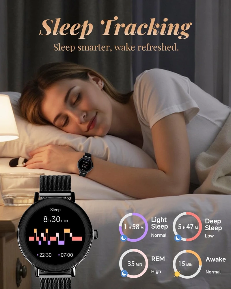 TOOBUR išmanusis laikrodis 40 mm su Bluetooth, GPS, IP68, juodas DR05