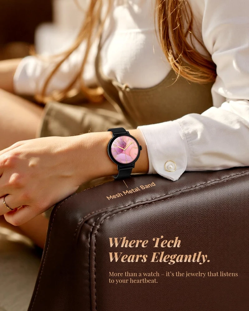 TOOBUR išmanusis laikrodis 40 mm su Bluetooth, GPS, IP68, juodas DR05