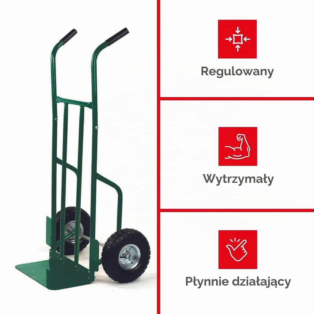 Toolland malkų transportavimo vežimėlis su pneumatiniais ratais, 250 kg, 07511