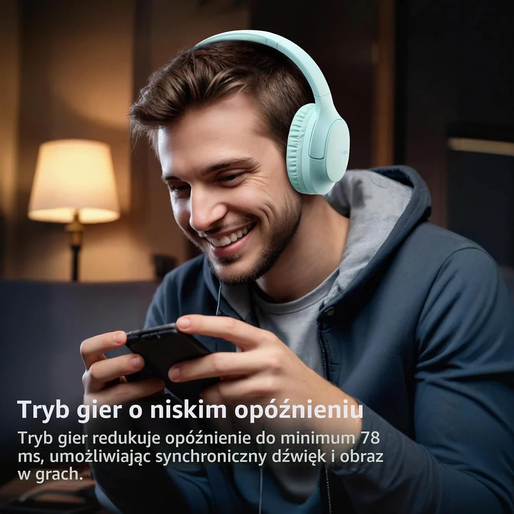 TOZO belaidės ant ausų ausinės Bluetooth 5.4, 70 h, ENC, 3.5 mm, HA1