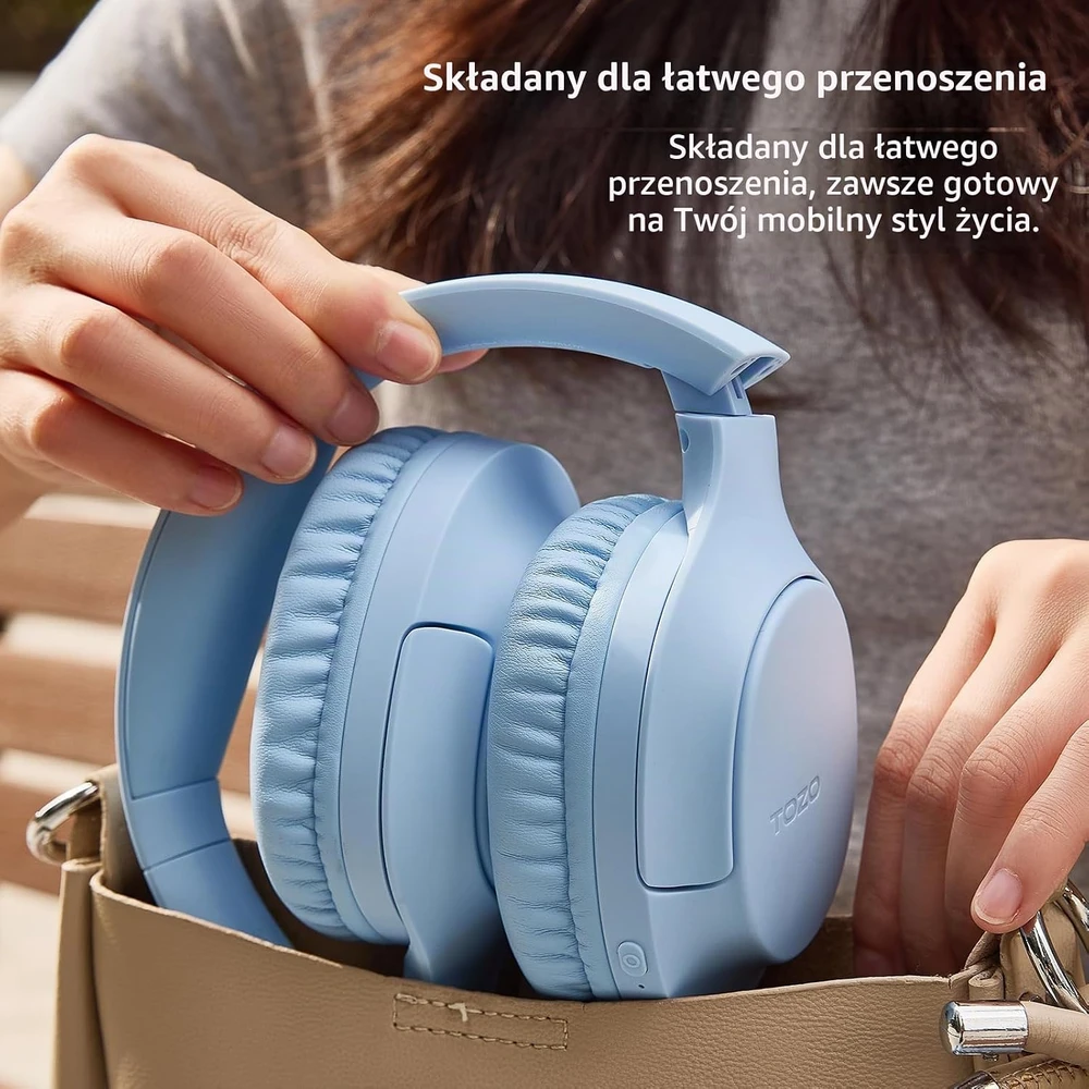 TOZO belaidės ant ausų ausinės Bluetooth 5.4 su ENC, 70 h veikimu, HA1